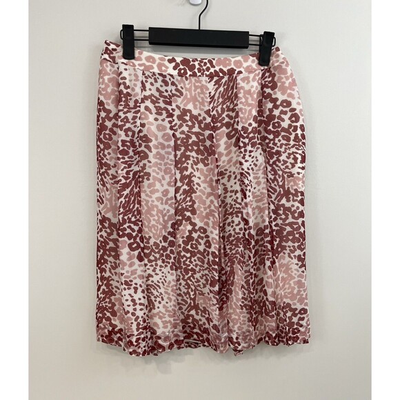 VTG PEGGY JENNINGS White, Pink & Red Animal Print Jacket & A-line Skirt Suit Set - Picture 3 of 10